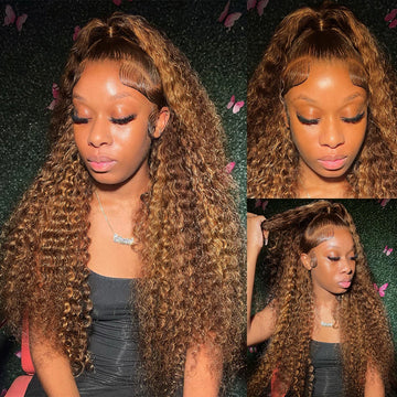 Ombre Curly Lace Front Wig