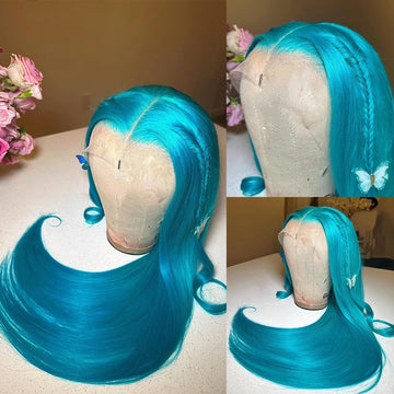 Transparent Blonde Straight Lace Front Wig